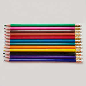 โรงงานจีซิงขายตรง พร้อมใบรับรอง EN71 ดินสอสีแบบกำหนดเอง โลโก้ตามสั่ง ดินสอสีขายส่ง - Product Image 5