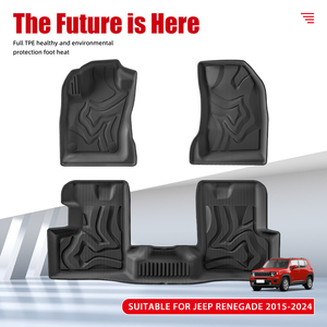 Tappetino per bagagliaio posteriore personalizzato all'ingrosso per <span class=keywords><strong>Jeep</strong></span> <span class=keywords><strong>Renegade</strong></span> 2015-2024 TPE 3D impermeabile antiscivolo - Product Image 2