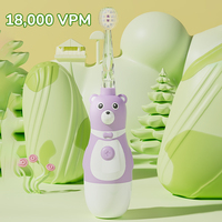 2025 nouveaux enfants Carton mignon brosse à dents étanche enfants dents intelligentes nettoyage enfants brosse à dents électrique avec couvercle et support