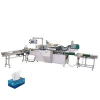 Nouvelle machine d'emballage automatique de boîtes de mouchoirs en papier, prix avantageux, contrôlée par PLC, 40-90 sachets/min, garantie 1 an