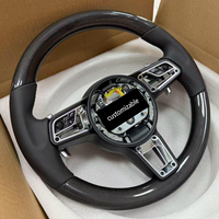 Conjunto de volante de fibra de carbono blanco personalizado para Porsche 996 Cayenne 958 718 Boxster 918 Macan Panamera Taycan Lenkrad