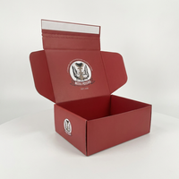 Boîtes d'emballage en carton ondulé personnalisées pour le commerce électronique, avec bande d'ouverture facile et fermeture à glissière pour l'expédition