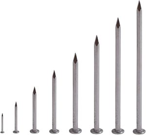 Clous et clous à tête plate pour charpentier, revêtement zinc, diamètre 2 pouces, gamme 2,5-5,3 mm - Product Image 4