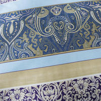 Ensembles de draps plats en coton égyptien imprimé en 3D de style vintage Paisley pour une utilisation en hôtel