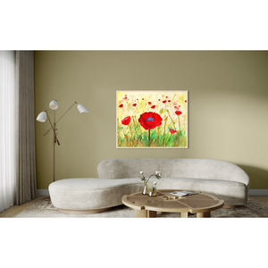 <b>Poppy</b> <b>Metal</b> Wall Art With Field Design For Durable Wall Accent And Colorful Floral <b>Metal</b> Art Wall Decor - Product Image 4