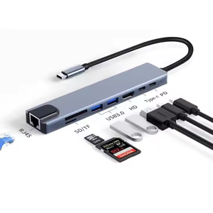 8-in-1 <b>USB</b>-C Docking Station <b>USB</b> 3.0 PD Hub With <b>Charging</b> Ethernet 4K TF/SD Card for and Other Devices - Product Image 4