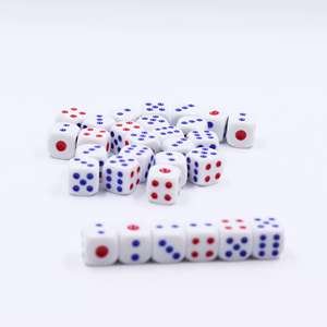 Solid Colors 6 Sided Games Set 13.5Mm Round <b>Corner</b> Plastic Dice Outdoor Sports Hd Dice Camera 13.5Mm Casino Adult Dice Games - Product Image 5