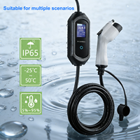 Nouveau chargeur rapide pour véhicules électriques Eway EW Gem Series 7kW, protection IP65, garantie de 18 mois, borne de recharge murale GB/T, écran LCD de 2,8 pouces