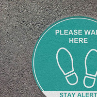 Autocollants en vinyle antidérapants personnalisés pour sols, grande taille, autocollants adhésifs avec impression UV imperméable pour graphiques au sol