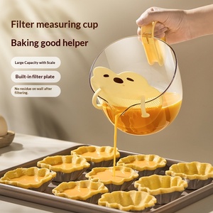 Taza Medidora <span class=keywords><strong>con</strong></span> <span class=keywords><strong>Filtro</strong></span> y Escala, de Grado Alimenticio, de Gran Capacidad, de Plástico, <span class=keywords><strong>para</strong></span> Huevos y Líquidos, Taza <span class=keywords><strong>para</strong></span> Hornear Huevos - Product Image 3