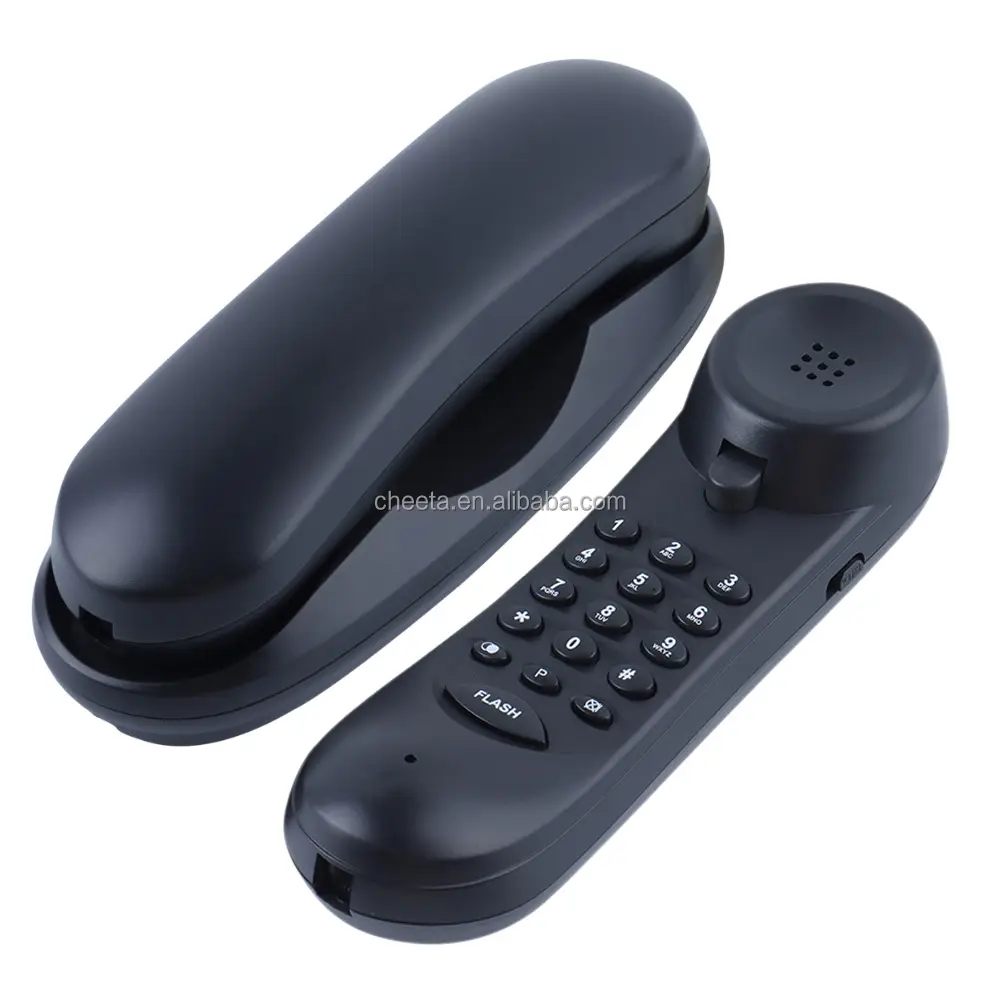 Wall Mounted Phone Corded Phone Slim Landline Telephone For Hotel