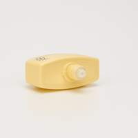 50ml jaune couleur personnalisée en plastique crème solaire emballage pot conteneur bouteille de voyage