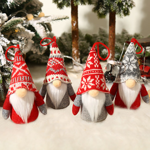 <b>Christmas</b> LED Light Knitted Faceless Rudolf Doll Decoration Warm White Glow Holiday Ornament Home Store <b>Window</b> <b>Display</b> Factory - Product Image 2