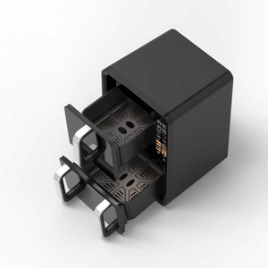 Friteuse à <span class=keywords><strong>air</strong></span> numérique 3000W DC avec 2 paniers indépendants de 4,5+6,5 litres, double panier superposé - Product Image 6