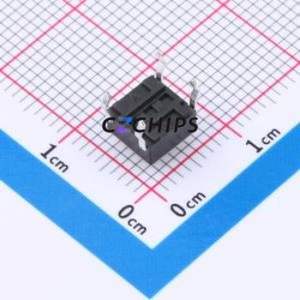TP10813550 Tactile Switch Through hole Component (THT)-4P,6x6mm Switch Single Pole Single Throw Round Button 3.5N Through Hole - Product Image 2