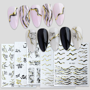 TSZS – autocollant coloré pour <span class=keywords><strong>ongles</strong></span>, motif marbre, courbe bronzante irrégulière, motif <span class=keywords><strong>de</strong></span> montagne, décalcomanie pour <span class=keywords><strong>la</strong></span> décoration des <span class=keywords><strong>ongles</strong></span> - Product Image 1