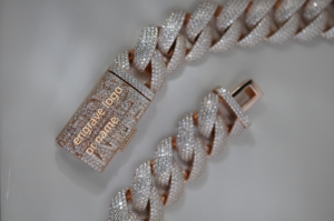 Bracciale a catena cubana <span class=keywords><strong>in</strong></span> <span class=keywords><strong>argento</strong></span> sterling <span class=keywords><strong>925</strong></span> placcato oro 6-22mm con moissanite GRA Iced Out VVS per <span class=keywords><strong>uomo</strong></span> e donna - Product Image 2