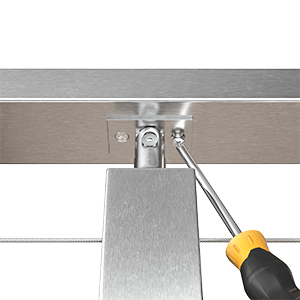 Cấp dirlled Cáp lan can hệ thống baluster ngoài trời dự án giải pháp precast 36 ''cầu thang Cáp raling tùy chỉnh lan can bài - Product Image 6