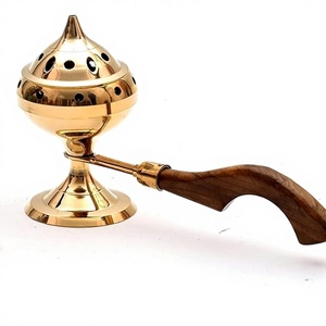 Quemador de Incienso de Latón con Aroma Natural para Uso Doméstico y Religioso, Diseño Duradero - Product Image 1
