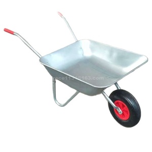 5204 <span class=keywords><strong>brouette</strong></span> de chariot de jardin en métal galvanisé avec 65L <span class=keywords><strong>brouette</strong></span> de roue de seau galvanisée brouettes de jardinage de ferme - Product Image 5