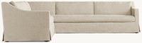 Canapé moderne et décontracté de style européen en tissu en forme de L pour le bras gauche ou le bras droit Canapé de salon confortable