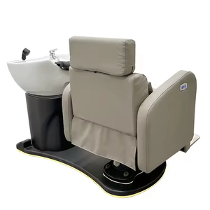 Sillón de Champú Giratorio Moderno Más Vendido de Chuque con Lavabo de Cerámica para Salón de Belleza y Barbería - Product Image 3