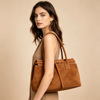 Nouveau sac fourre-tout pour femme avec boucle de ceinture, grand sac de travail, bandoulière amovible, OEM ODM, logo personnalisé, vente en gros, usine, faible MOQ, sac fourre-tout personnalisé