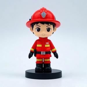 Venta al por mayor por encargo 5 pulgadas 3D impresión Pvc resina figuritas plástico resina Pvc acción <span class=keywords><strong>bombero</strong></span> figura - Product Image 6