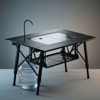 Table de cuisine pliante modulaire IGT pour le camping en plein air, station de cuisson portable multifonctionnelle pour le camping