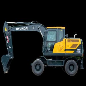 Excavatrice sur pneus Hyundai 15 tonnes Machine 155 Excavatrice HW155 - Product Image 1