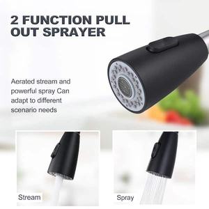 Stainless Steel Water Tap Modern <b>Kitchen</b> Taps Pull Out Sprayer <b>Kitchen</b> Mixer Sink <b>Faucets</b> - Product Image 2