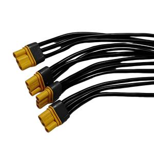 Faisceau de câblage personnalisé MR30 à 3 broches en silicone, câble de batterie 18AWG OFC pour robotique, UAV, ESC, moteur, drone FPV - Product Image 3