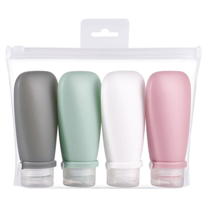 Juego de Botellas de Silicona de Viaje Personalizadas de 90/60 ml, 4 en 1, a Prueba de Fugas, Ecológicas, Portátiles, de Tamaño Compacto - Product Image 3