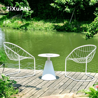 Meubles de jardin en plein air de haute qualité ensembles de chaises en corde fauteuil de tissage Table en osier de verre Patio Table à manger extérieure et chaises