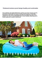 Chaise pliante gonflable automatique moderne, activation en un clic, housse amovible, siège de camping portable pour l'extérieur