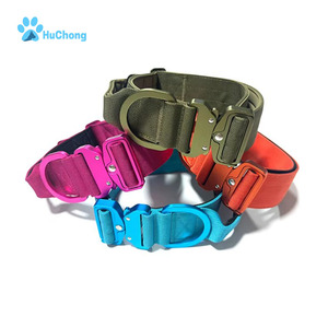 Collier pour <span class=keywords><strong>chien</strong></span> réglable en nylon épais et néoprène avec boucle en métal léger et poignée confortable - Product Image 1