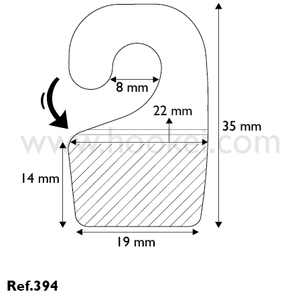 Hookei <b>Transparent</b> Plastic hang tabs hanging tabs With Curved Design For Display Use - Product Image 4