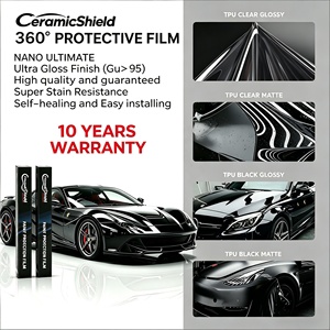 Proveedor de Vinilo para Envoltura de Vehículos CeramicShield Nano Ultimate TPU PPF Transparente Brillante, Color Negro Mate Satinado - Product Image 1