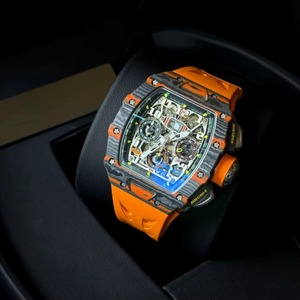 Bright Limited Edition Three-eye Chronograph <b>Skeleton</b> Carbon Fiber Men's <b>Automatic</b> Mechanical <b>Watch</b> - Product Image 3
