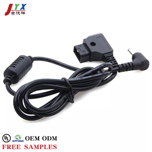Kabel Daya JYX OED/ODM Male D-Tap P-tap Sudut Kanan 5.5*2.5mm Konektor DC Barrel Plug Panjang Dapat Disesuaikan Kabel Harness 20AWG - Product Image 3