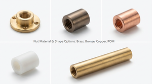 Sekrup Timbal Trapesium TR20 untuk Mesin CNC |   Benang Penuh, Dapat Disesuaikan - Product Image 6