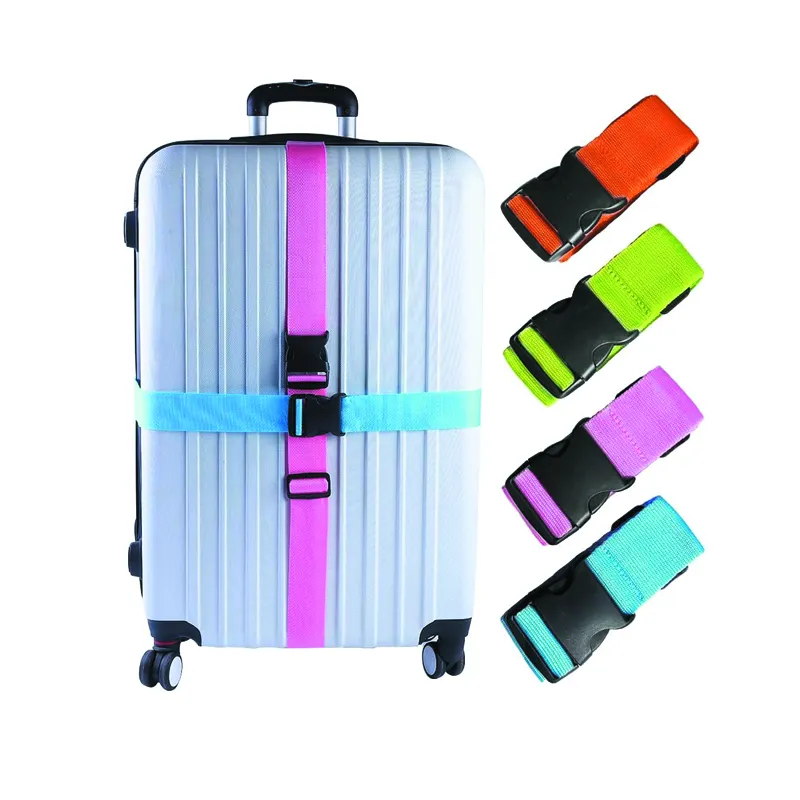 Bagaj kayışları bavul kemerleri geniş ayarlanabilir ambalaj kurdeleleri