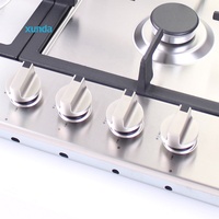 Table de cuisson à gaz encastrable Xunda 60 cm en acier inoxydable, 4 brûleurs, pour cuisine domestique et hôtels