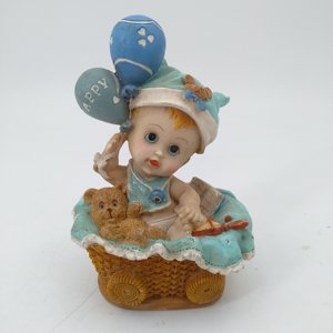 Estatueta de madeira para bebês, artesanato de mão, lembrancinhas para decoração de casa, presente de batismo, resina personalizada, anjo Xiamen, porta, madeira, 960 peças, 280g, ideal para decoração de casa - Product Image 3