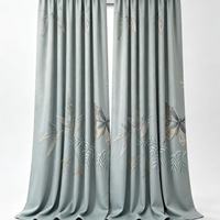 Rideaux brodés en mélange de soie, épais et doux au toucher, occultants, sur mesure OEM pour villa, bureau, chambre, salon