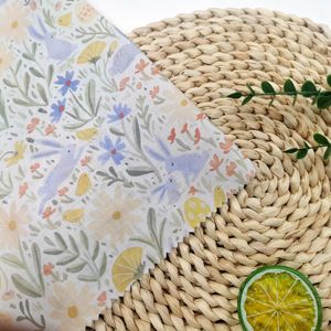 उच्च गुणवत्ता वाली त्वचा के अनुकूल सांस 100% कपास मुद्रित कपड़े स्वतंत्रता सुंदर खरगोश डिजाइन लड़कियों के लिए प्यारा खरगोश डिजाइन - Product Image 5