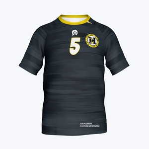 Camiseta de <span class=keywords><strong>Fútbol</strong></span> Personalizada con Logotipo Bordado para Club o Escuela, Sublimación Negra, Sin Pedido Mínimo, para Niños y Jóvenes, con Tu Logotipo - Product Image 2