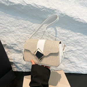 Recién llegado, axilas para bolso para mujer, bolso tejido a la moda para mujer, bolso de un solo hombro, superventas en el verano de 2025 - Product Image 4