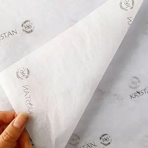 Modieuze Bedrukt Logo Gift Tissue Inpakpapier Voor Kleding Verpakking Schoenen Kleding Wikkelen Tissue Papier