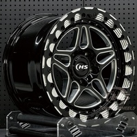 Jantes forgées tout-terrain personnalisées 15X10 17X5 5X4.5 Drag Racing Beadlock pour Ford F-150 Raptor F-250 Bronco Ram 1500 2500